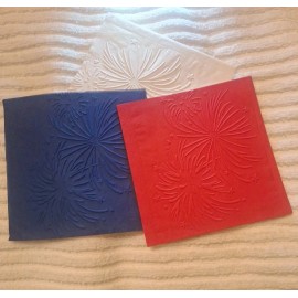 Unbranded INDEPENDENCE DAY 4TH OF JULY FIREWORKS EMBOSSED Cocktail Napkins set of 25