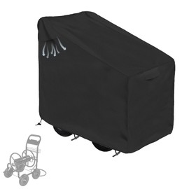 Garden Hose Reel Cart Cover, Hose Storage Box Cover, Outdoor/Indoor Use, Large, Black (Hose Reel Cart Cover)