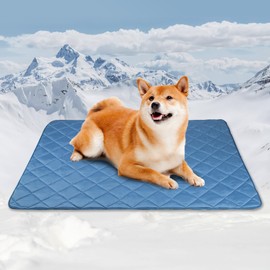 Tuiskusa Premium Cooling Blanket for Dogs Pet Cooling Pads Washable Pet Cool Mat for Cats Hot Weather Puppy Lightweight Throw Calming Pad(40x60 inches)