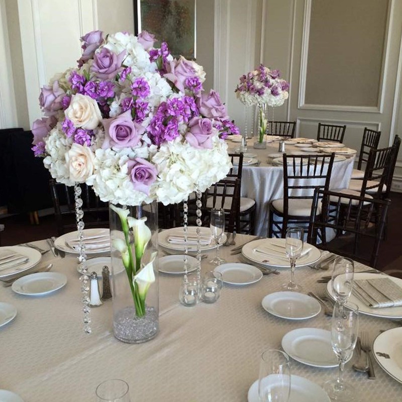 WGV Cylinder Vase Bulk, Diameter 5", Height 12", Clear Glass