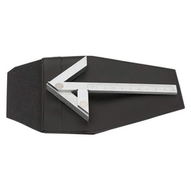 High Accuracy Centering Square, 100 x 70mm Center Scribe Gauge, Round Bar Marking Center Finder for Measuring Tool