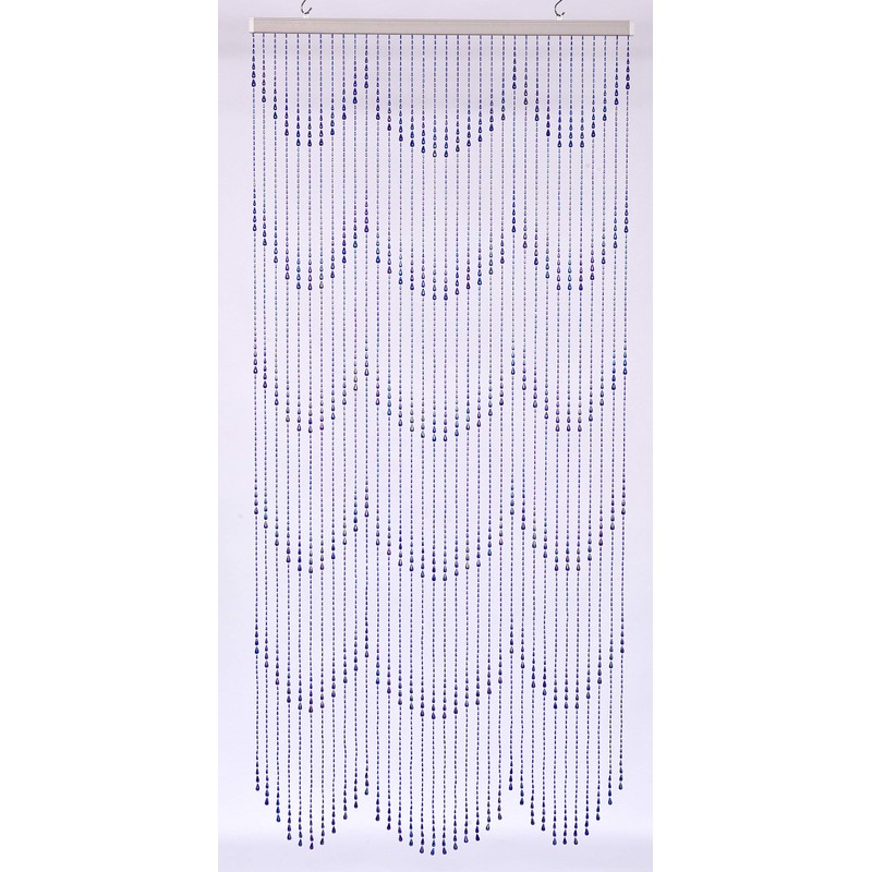 FlavorThings 3 FT X 9 FT Raindrops Blue Iridescent Beaded