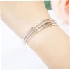 GRIRIW Minimalist Thai Silver Bracelet Thin Bangle Women's Jewelry Bangle