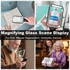 10X Magnifying Glass with Light, Rechargeable Magnifier with 3 Color