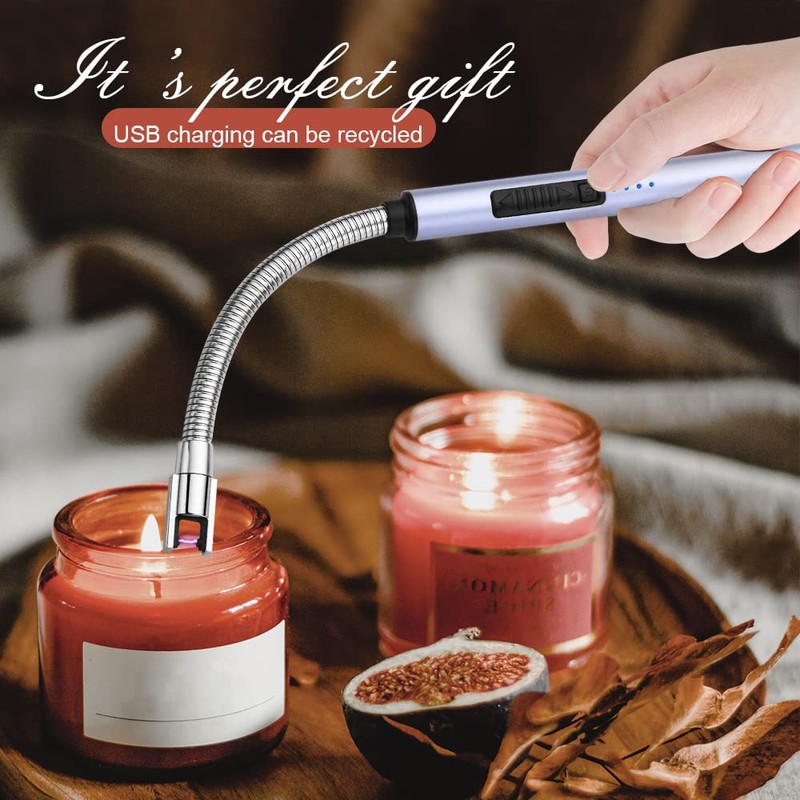 JETPRO Candle Lighters USB Rechargeable Arc Electric Lighter with 360°