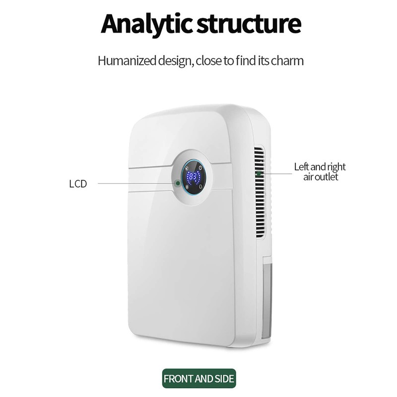 Gdrasuya10 Mini Dehumidifier, 42W Silent Mini Space Dehumidifier Auto Shut