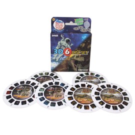 WARM FUZZY Toys Space and Dinosaur Reels for Viewfinder - Viewfinder Reels for Kids & Adults, Classic Toys, 3D Reel, Retro Toys, Contains 6 Slide with 42 High Definition 3D Images