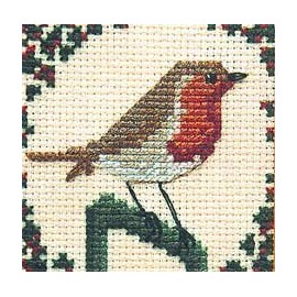 Robin Miniature Card Kit - Cross Stitch Kit