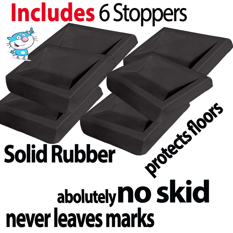iPrimio Newest Solid Rubber Caster Cups - Bed & Furniture