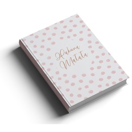 Perfect Planner Company - A5 Hardcover Notebook - Hakuna Matata - Luxury Lined Notebooks for Woman - Motivational Hardback Journal - 100gsm FSC Paper - White, 150 pages