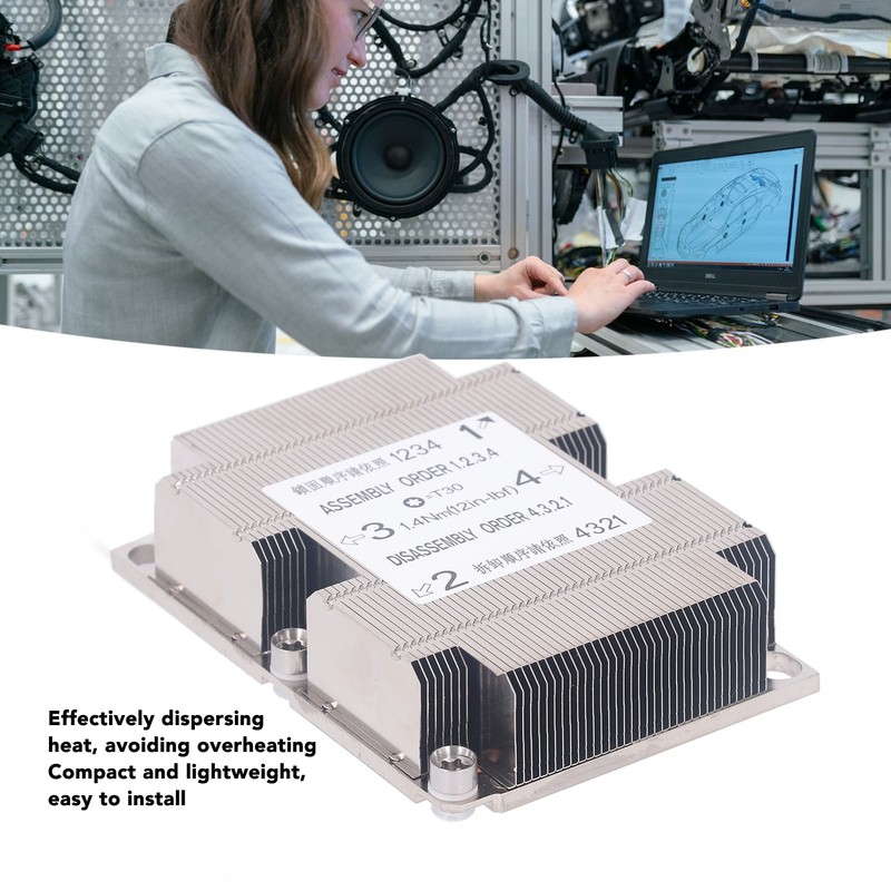 Server Fin Heatsink Aluminum Alloy CPU Cooler Industrial Controller Radiator