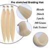 Blonde Braiding Hair for Boho Braids 4 Packs 26 Inch