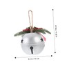 FUNOMOCYA Christmas Bells Large Iron Crafted Bells for Tree Decor