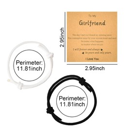 I Love You Gifts for Girlfriend Bracelet Birthday Gifts for GF Christmas Gifts for Her Stocking Stuffers for Women Girlfriends Bday Gift Ideas Engagement Gifts for Couples Long Distance Bracelets