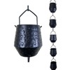 Rain Chains by JASINC 8.5 ft Harmony Cups Black Powder