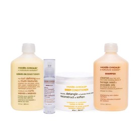 Mixed Chicks Mixed Chicks Quad Pack - Shampoo 10 fl. oz., Deep Conditioner, 8.0 fl. oz., Leave-In Conditioner, 10 fl. oz., Hair Silk, 1.7 fl. oz