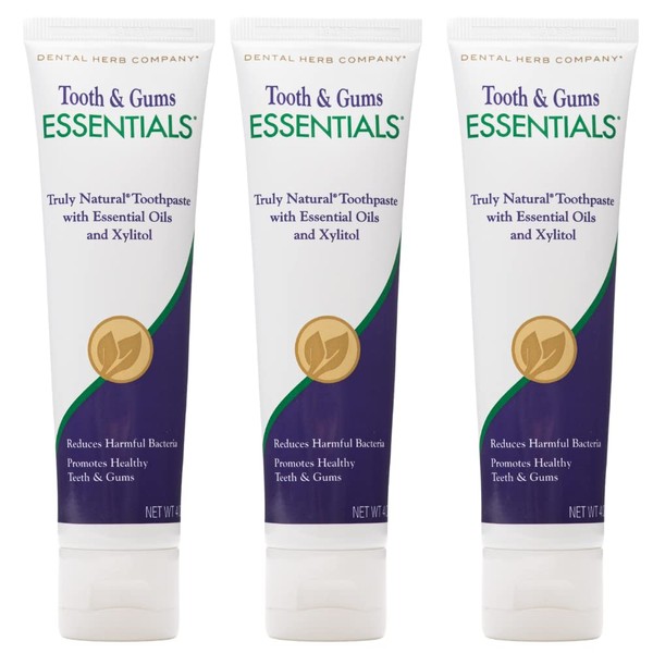 Dental Herb Company - Essentials Toothpaste (4 oz.) Fluoride-Free (3 Pack)