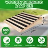 5 Inch Wooden Threshold Ramp for Home Steps(17.7" W*5.0" H,
