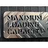 Maximum Load Capacity Plate: 77.2 lbs (350 kg) (Aluminum Stripe)