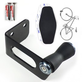 MIGHTY ENGINEERING Bicycle Wall Mount Lock-Up - Vertical Storage for Road Bike, MTB and E-Bike