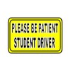 Vinyl Junkie Graphics Warning Student Driver Please be Patient Sticker/Decal