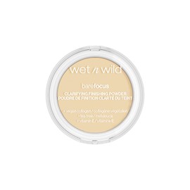 Wet n wild, Bare Focus, Makeup Clarifying and Finishing Powder, Translucent and Matte for a Flawless Makeup Base, Long-Lasting, with Hyaluronic Acid and Vitamin E, for Fair/Light Skin Tones