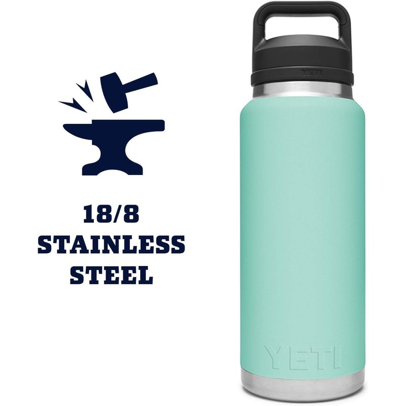 YETI Rambler Bottle with Chug Cap, Seafoam, 36 oz (1065