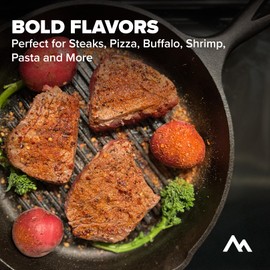 Cattleman's Grill 3-Pack Gift Set BBQ Rub 8 Second Ride Carne Asada, Italiano, Ranchero Flavors Rub and Seasoning for Steak, Pork, Chicken, Beef, Veggies 5 to 6oz Bottles by Pinnacle Mercantile