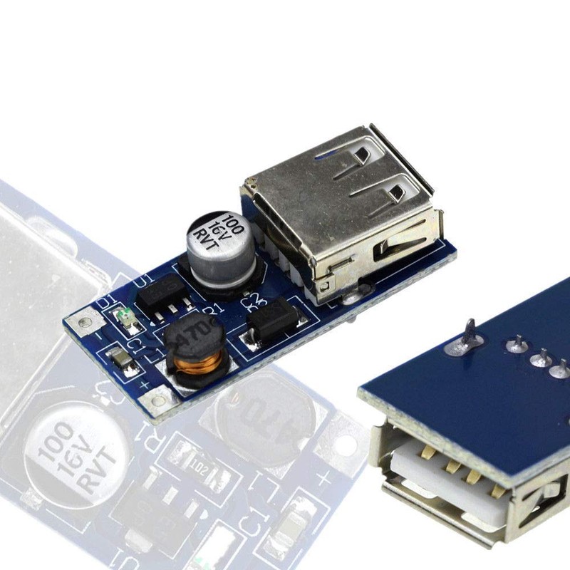 TECNOIOT 2pcs 0.9V-5V DC-DC to 5V USB Voltage Converter Step