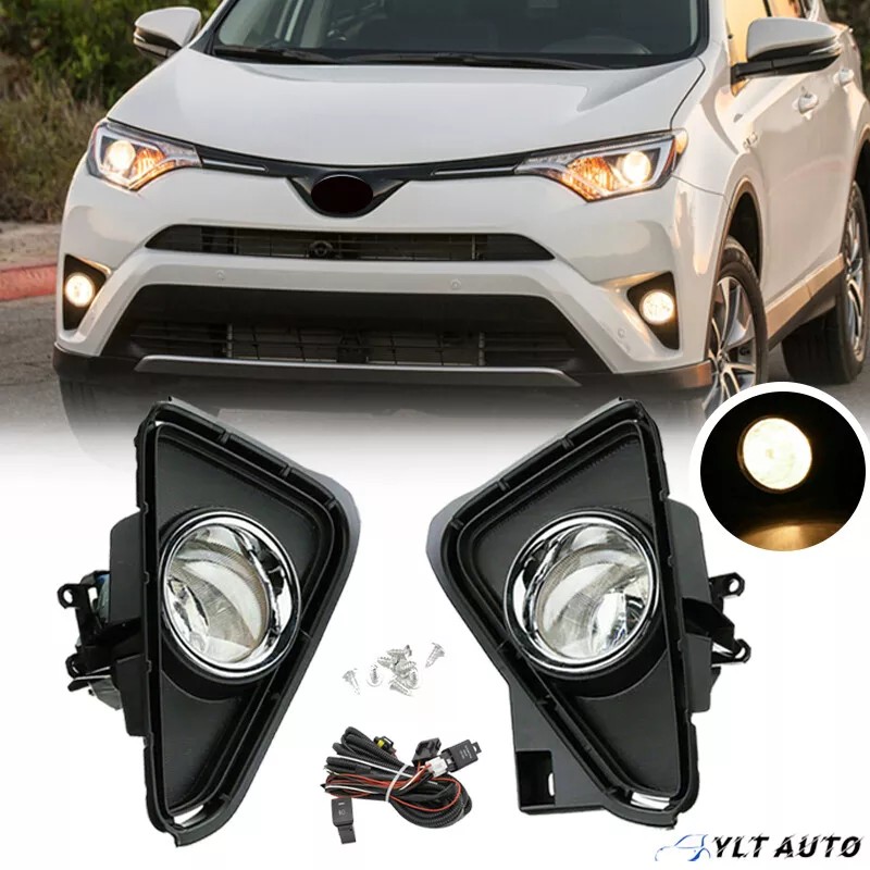 YLT Auto Pair For 2016 2017 2018 Toyota RAV4 Clear