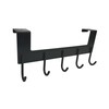 Oypla Heavy Duty Aluminium 5 Hook Over Door Organiser Rack