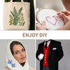 16 PCS Embroidery Cloth Pre-Cut Hand Embroidery Fabric 4 Sizes