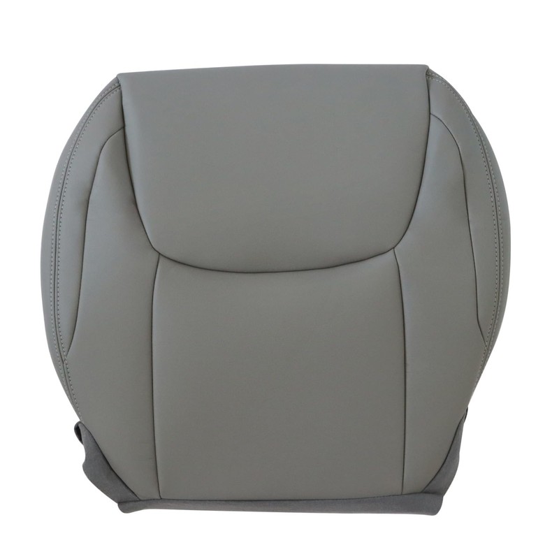 FZJDSD Gray Driver Side Bottom Microfiber Leather Replacement Seat Cover