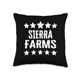 Sierra Farms Family Reunion Squad First Last Name Throw Pillow