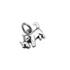 Mother and Kitten Charm Pendant .925 Sterling Silver