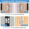 Luminous Door Bolt Sliding Lock, Pack of 2 Bedroom Snap