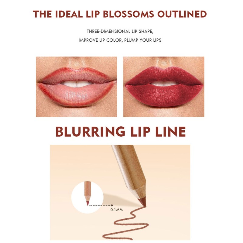12 Colors Lip Liner Matte Lipstick Lipliner Waterproof Sweat Resistant