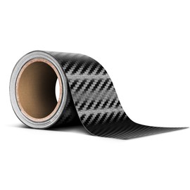 VViViD Dry Carbon Fibre Detailing Vinyl Wrap Tape 2 Inch x 20ft Roll DIY (Black)