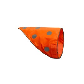 SPOT THE DOG! Reflective Dog Bandanas - High Visibility Safety Dog Accessories for Small, Large Dogs, Orange Collar, Scarf, Kerchief, Bib for Hunting, Camping, Walking at Night (Blaze Orange, M-L)