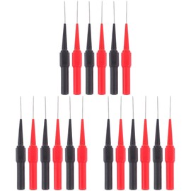 TEHAUX 18pcs Multimeter Test Probe Needles Back Probing Tips for Automotive Sensors and Connectors Handle for Accurate Testing