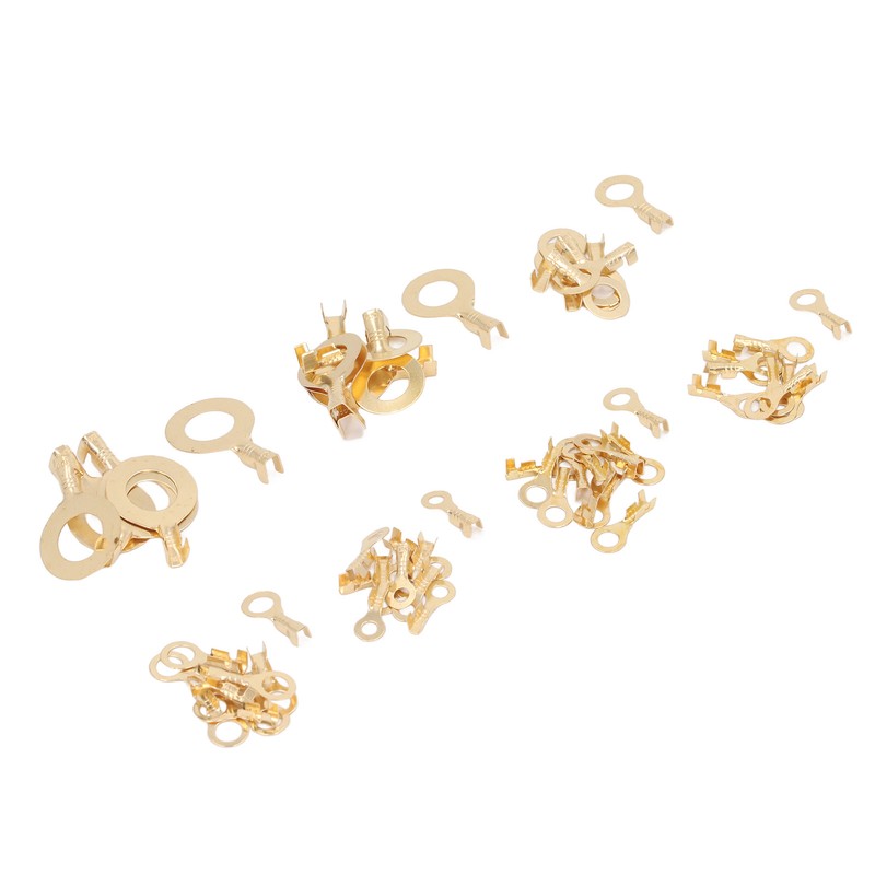 540Pcs Gold Brass Ring Terminal M3 M4 M5 M6 M8