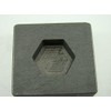 2 oz Hexagon Gold Bar High Density Graphite Mold 1