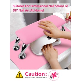 (MAT ONLY) Nail Art Table Mat, Nail Arm Rest Pad for Acrylic Nails, Soft Microfiber PU Leather Nail Mat for Table, Foldable Nail Hand Rest Pillow Manicure Pad, Acrylic Nail Desk Mat for Nail Cushion