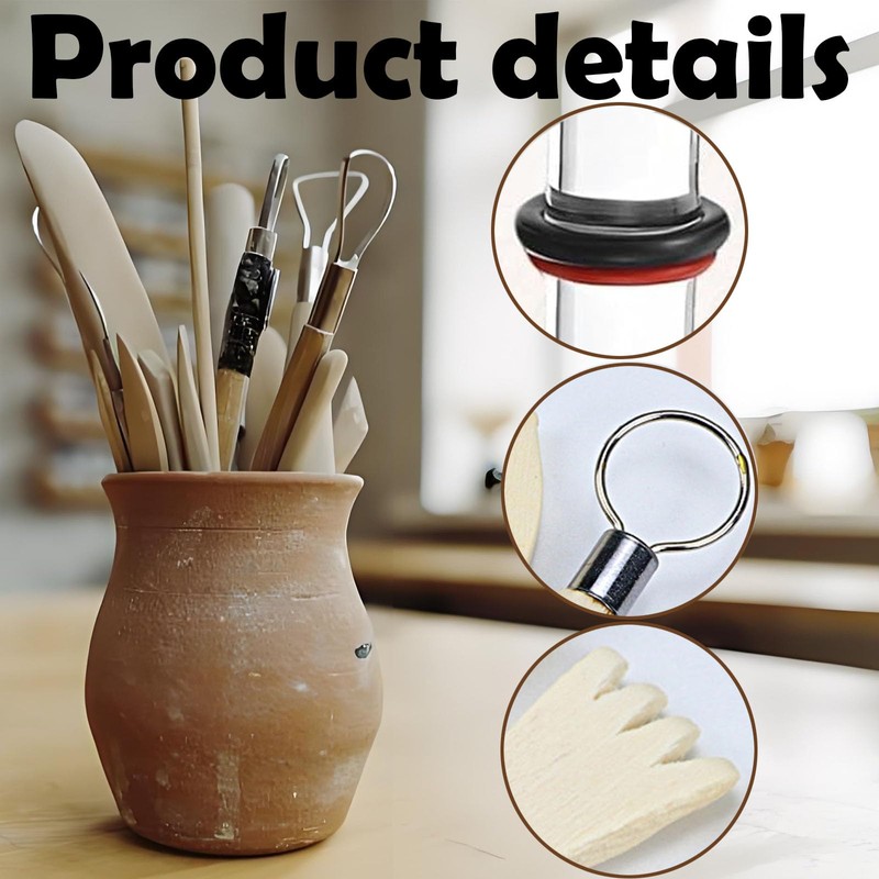 11PCS Polymer Clay Tools Set, Clay Sculpting Tools Set, Pottery