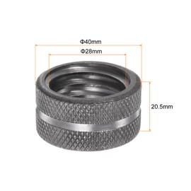 HARFINGTON Pipe Wrench Nut 24" Plumbing Wrench Replacement Knurl Nut Carbon Steel for 24" Adjustable Wrench