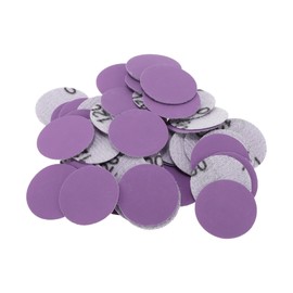 HEROFFIX 50 Pcs Car Wood Sanding Discs Smoothing Hook & Loop Sandpaper for Woodworking, Automotive Refinishing 0.98" 1200 Grit Purple Aluminum Oxide