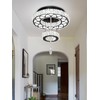 Flashing God Dia 12" Crystal Mini Chandelier Crystal Black Ceiling