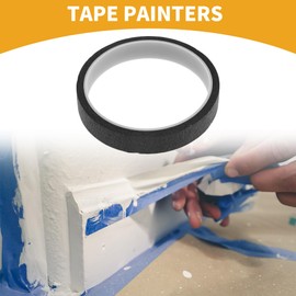 Partuto 1 Pc 0.6 Inches x 10.9 Yards Universal Painters Tape - DIY Car Auto Paint for Masking Tape No Residue - Crepe Paper Black