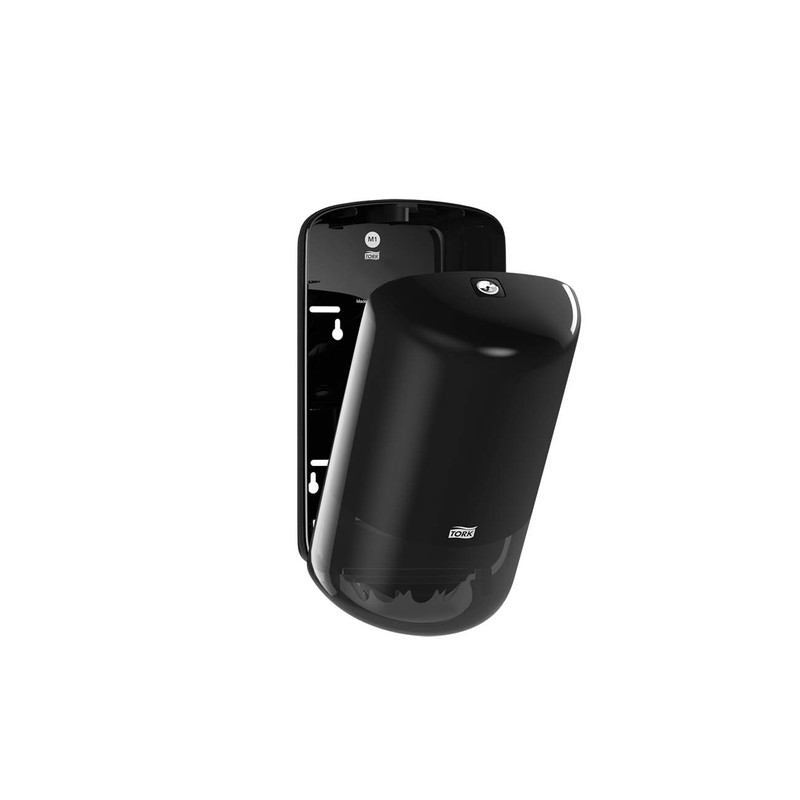 Tork Mini Centerfeed Towel Dispenser Black M1, One-Handed Operation, Elevation