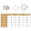 Pack of 150 large washers M5 x 15 mm, DIN